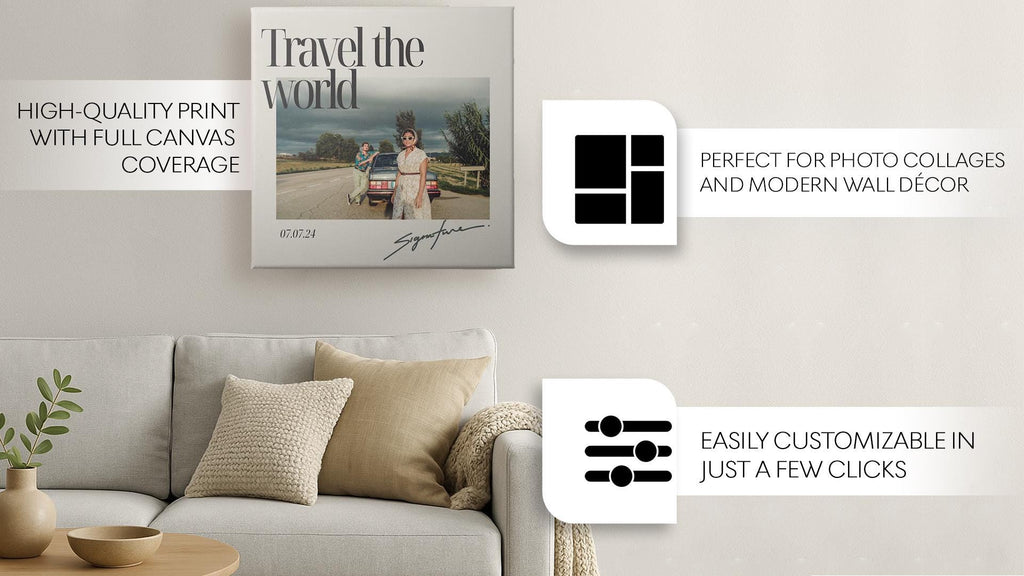 Custom album cover canvas art