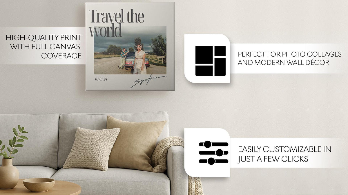 Custom album cover canvas art