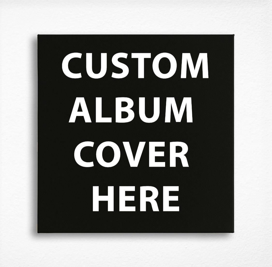 Custom album cover canvas art