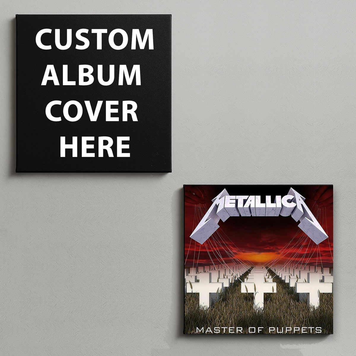 Custom album cover canvas art