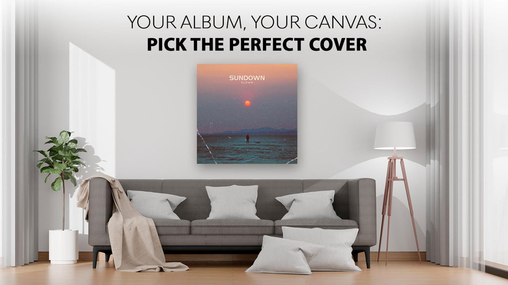 Custom album cover canvas art