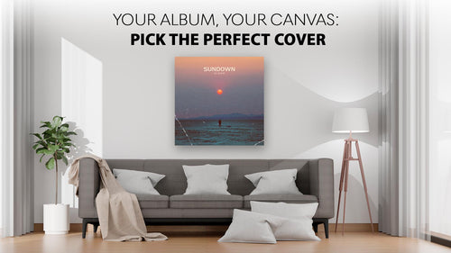 Custom album cover canvas art