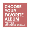 Custom album cover canvas art