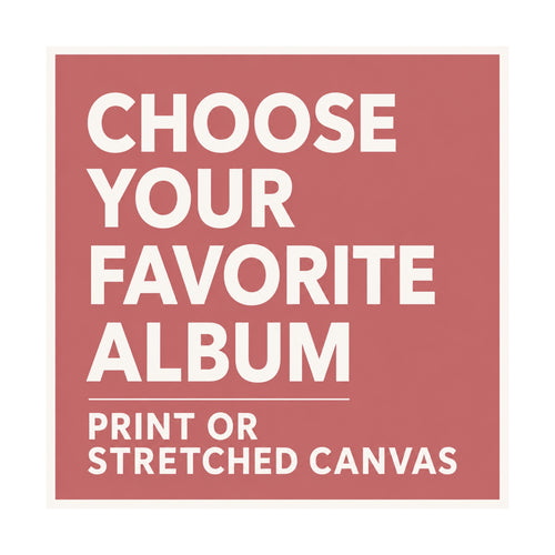 Custom album cover canvas art
